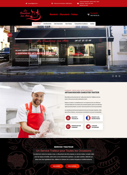 Site laboucheriedesarts.com - Références Panda Marketing Digital