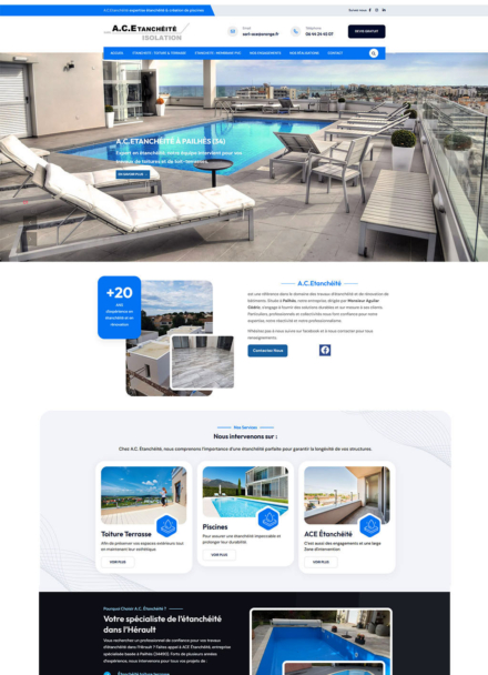 Site beziersetancheite.com - Références Panda Marketing Digital