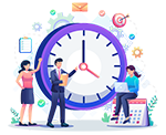 Gain de temps - agence Panda Marketing Digital
